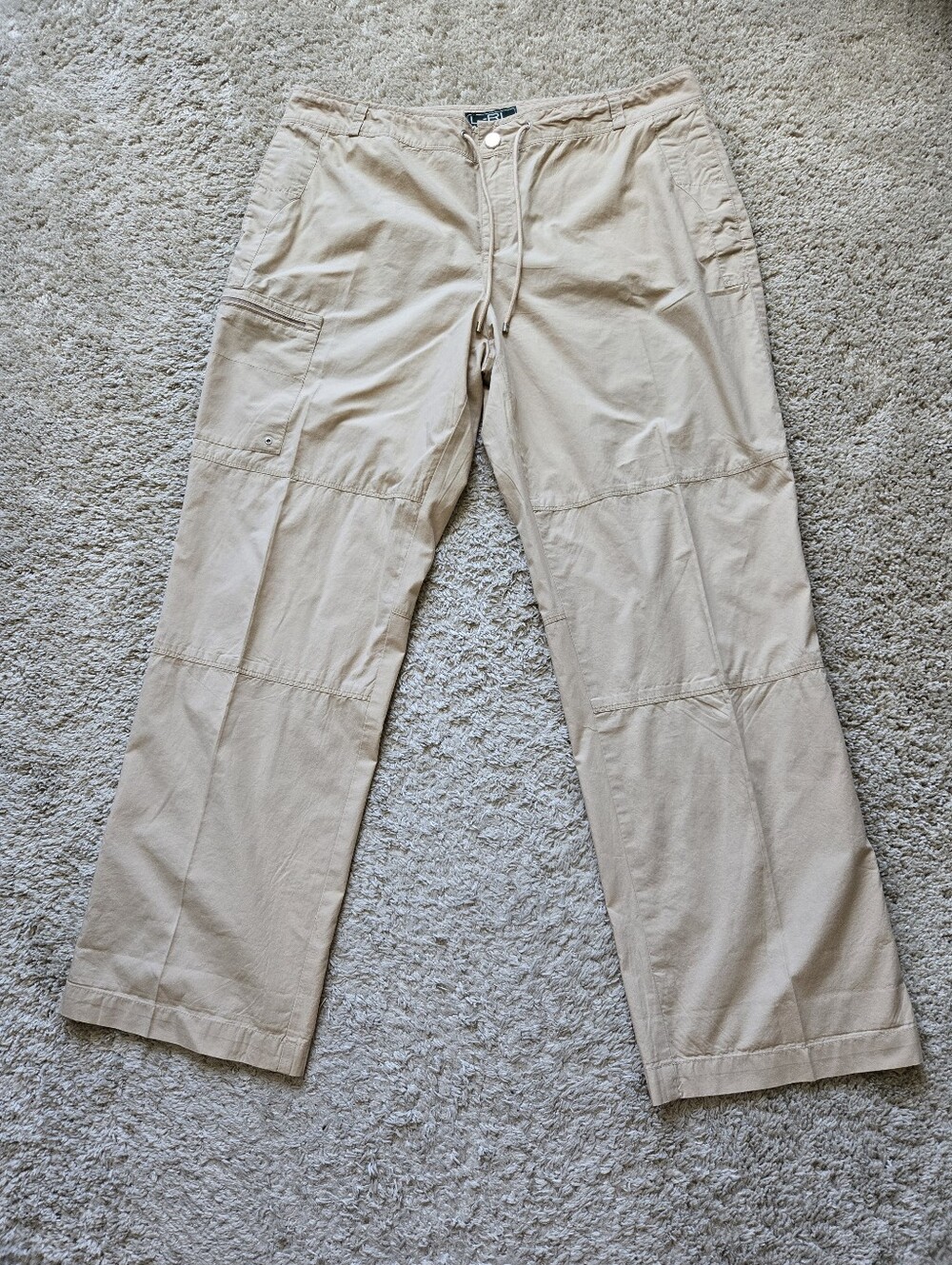 Ralph Lauren Active Cotton Pants Womens 14 Lightweight Cargo